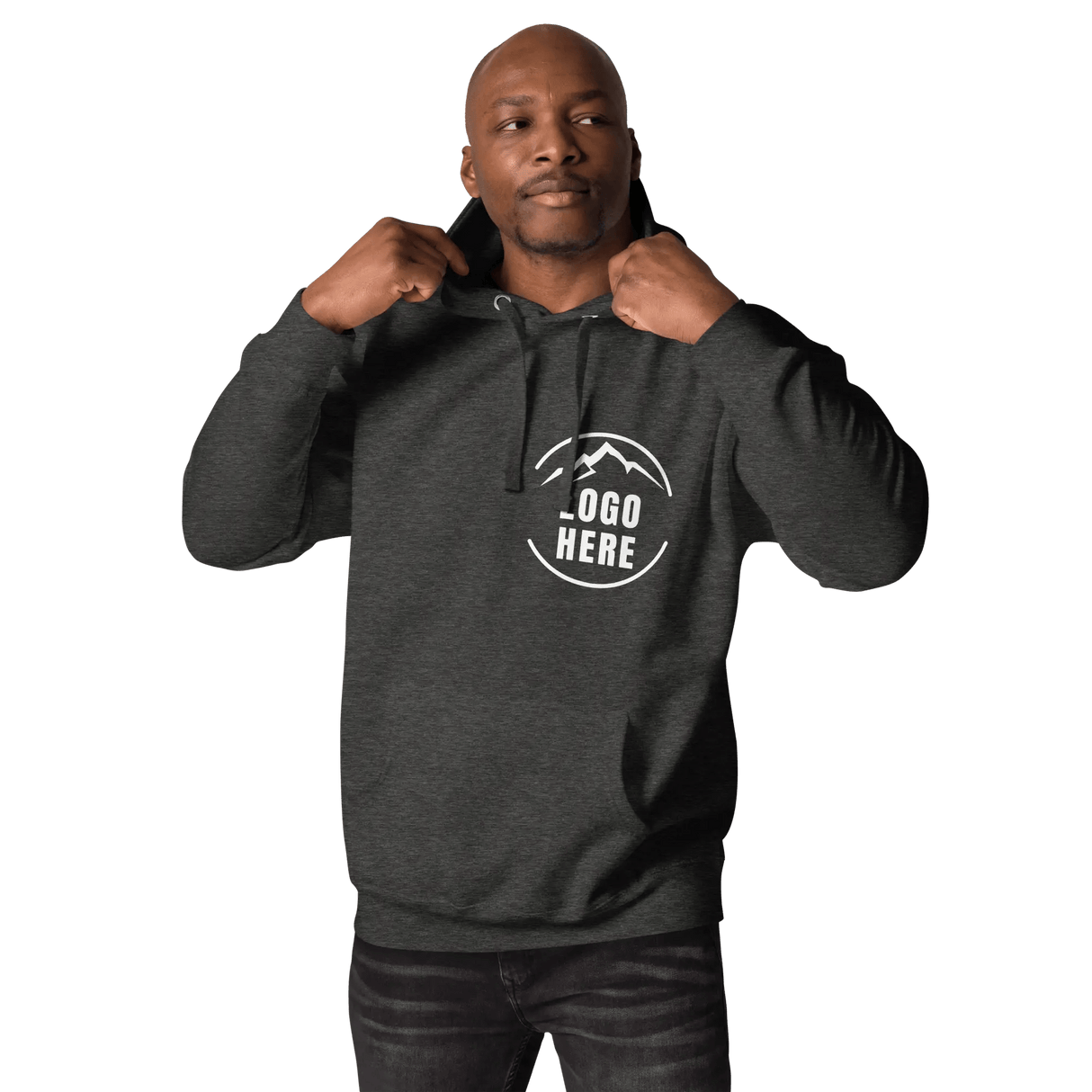 Custom Men's Cotton Heritage Printed Pullover Hoodie - Arklavo