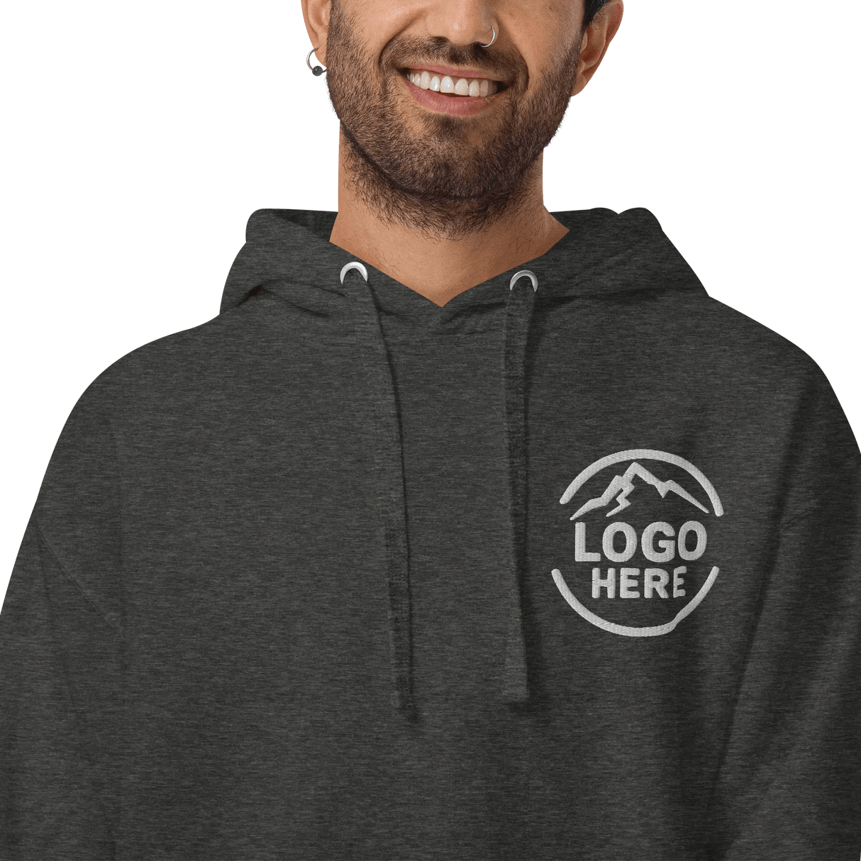 Custom Men's Cotton Heritage Embroidered Pullover Hoodie - Arklavo