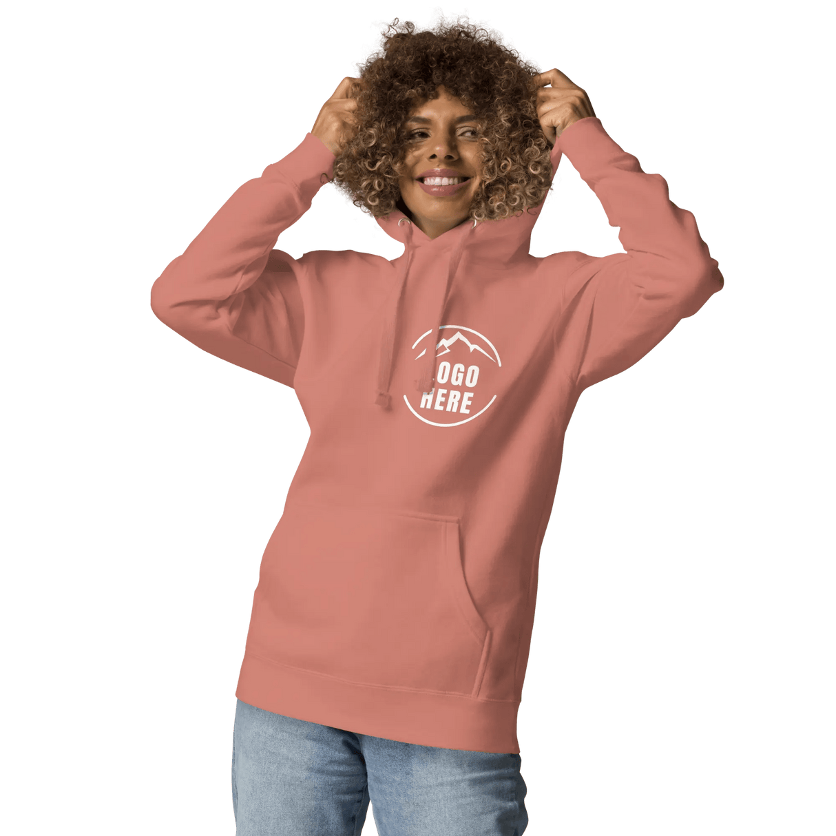 Custom Women's Cotton Heritage Printed Pullover Hoodie - Arklavo