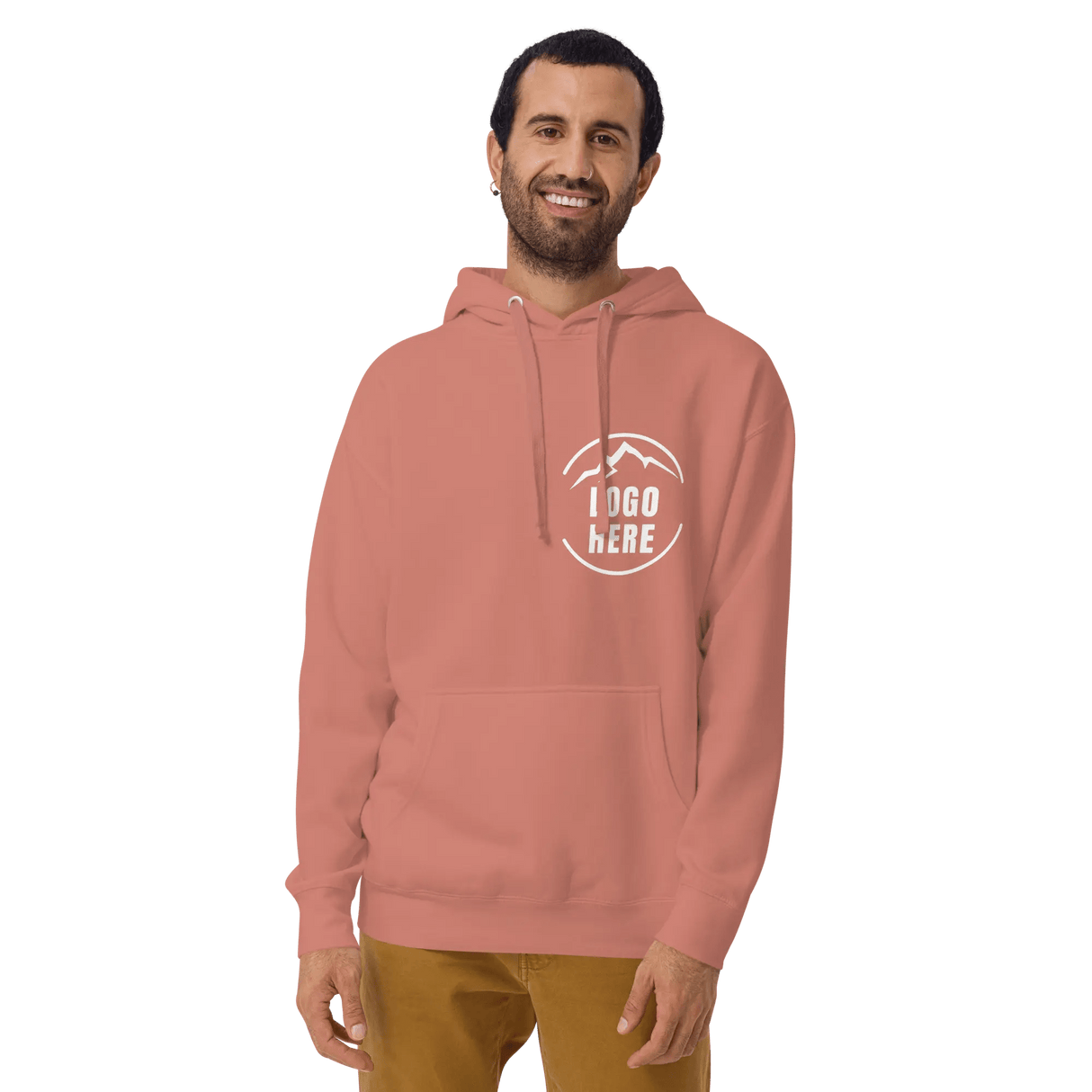 Custom Men's Cotton Heritage Printed Pullover Hoodie - Arklavo