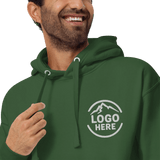Custom Men's Cotton Heritage Embroidered Pullover Hoodie - Arklavo