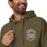 Custom Men's Cotton Heritage Embroidered Pullover Hoodie - Arklavo