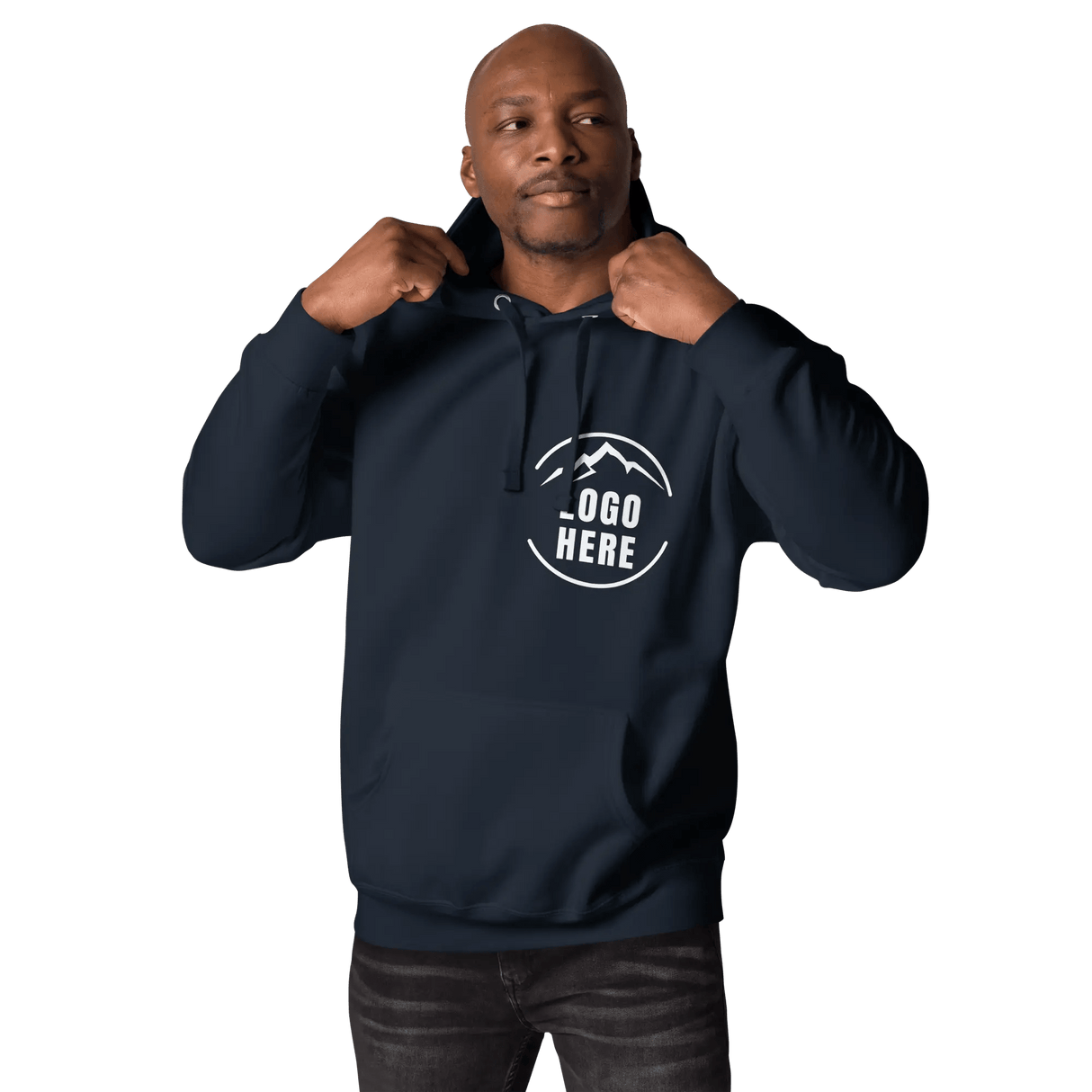 Custom Men's Cotton Heritage Printed Pullover Hoodie - Arklavo