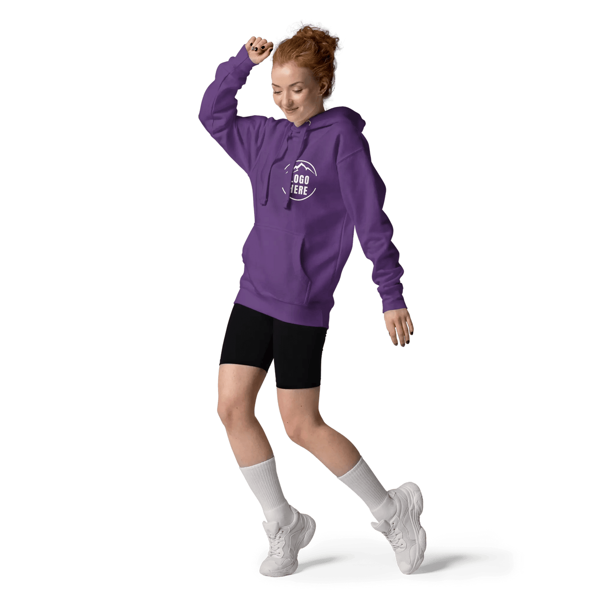 Custom Women's Cotton Heritage Printed Pullover Hoodie - Arklavo