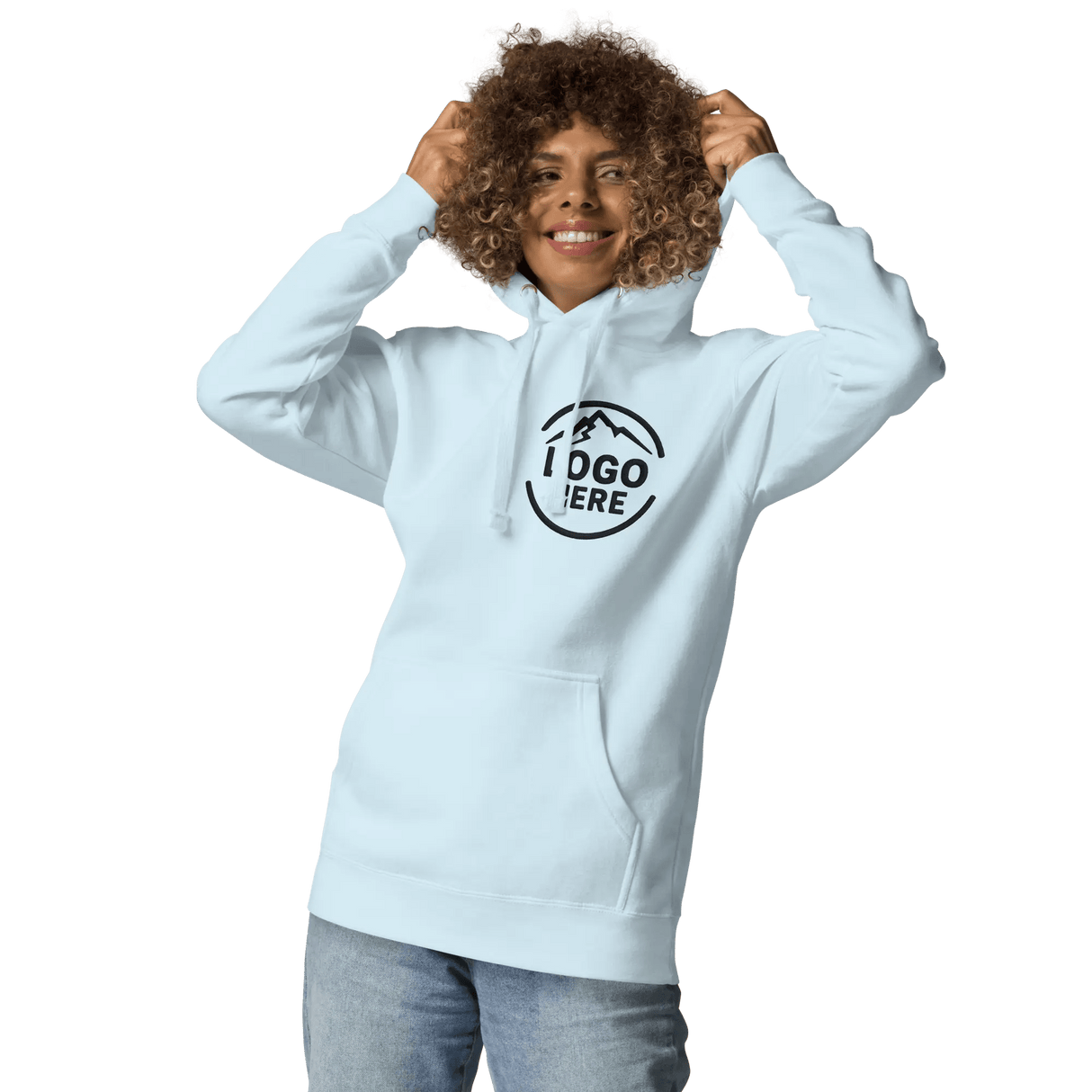 Custom Women's Cotton Heritage Printed Pullover Hoodie - Arklavo