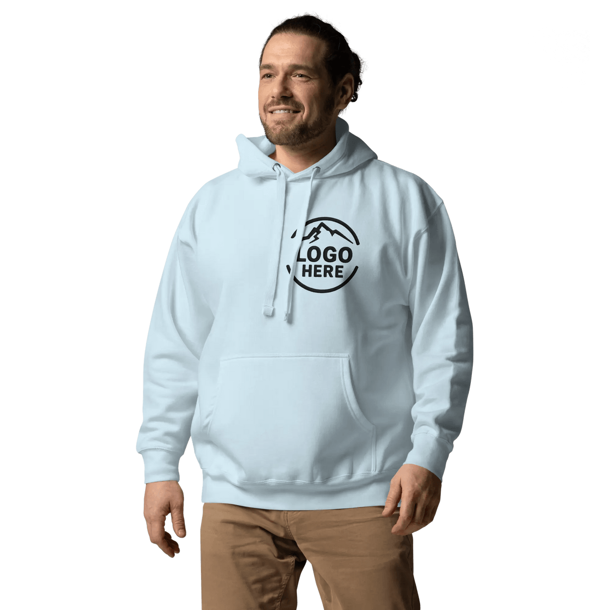 Custom Men's Cotton Heritage Printed Pullover Hoodie - Arklavo