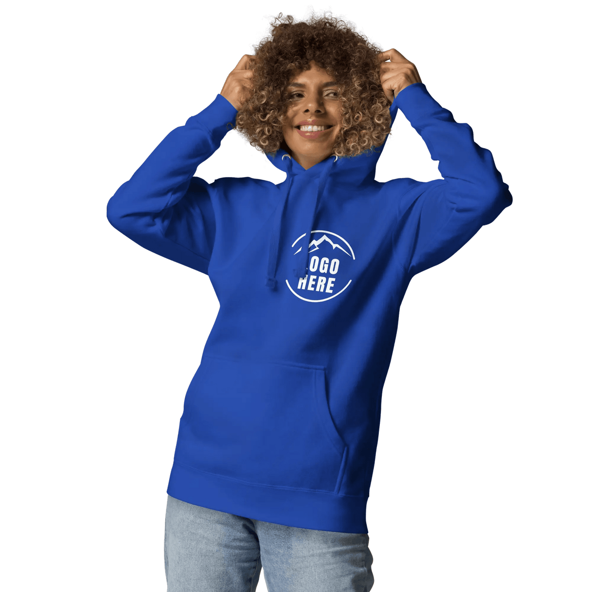 Custom Women's Cotton Heritage Printed Pullover Hoodie - Arklavo