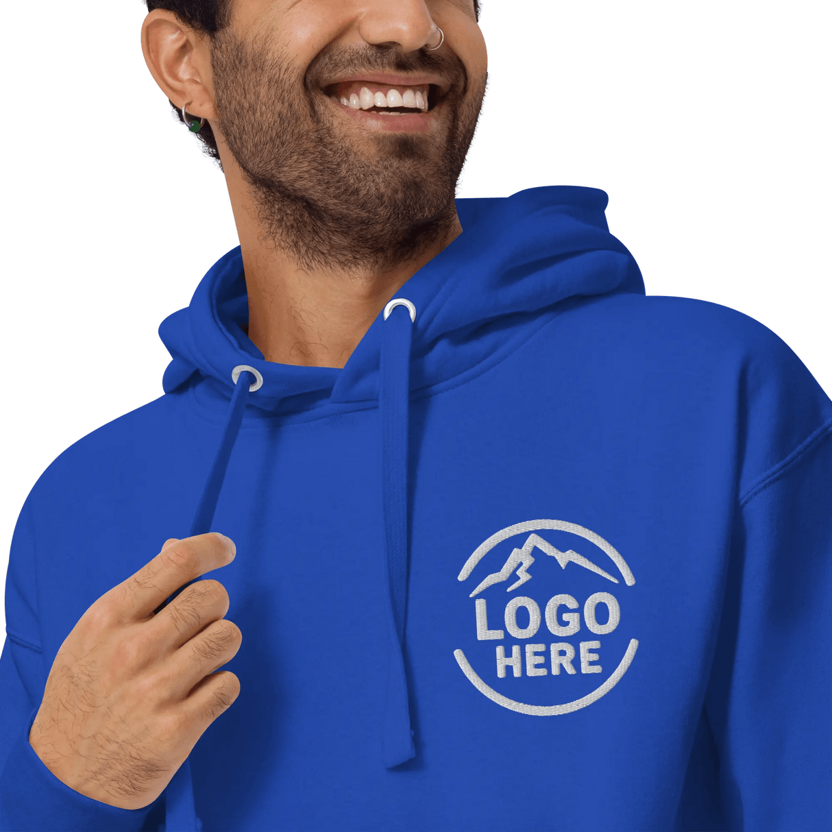 Custom Men's Cotton Heritage Embroidered Pullover Hoodie - Arklavo