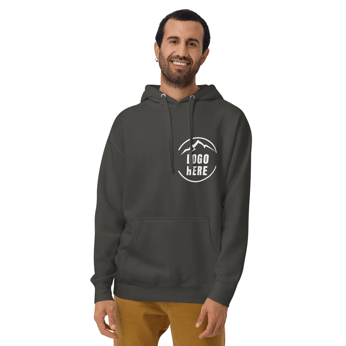 Custom Men's Cotton Heritage Printed Pullover Hoodie - Arklavo