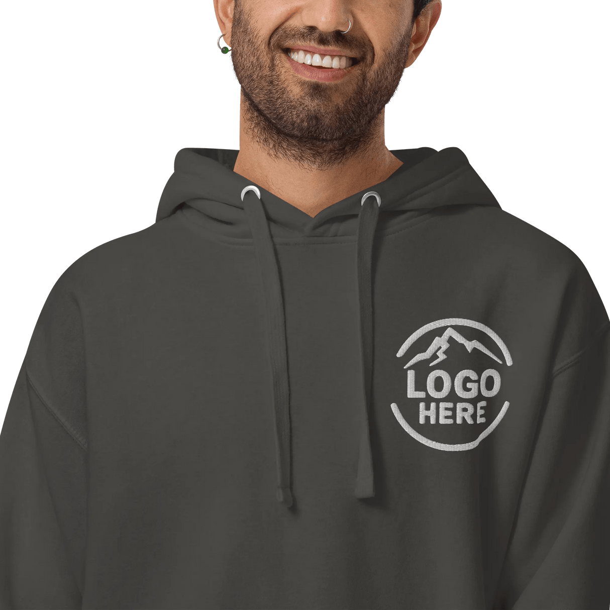 Custom Men's Cotton Heritage Embroidered Pullover Hoodie - Arklavo