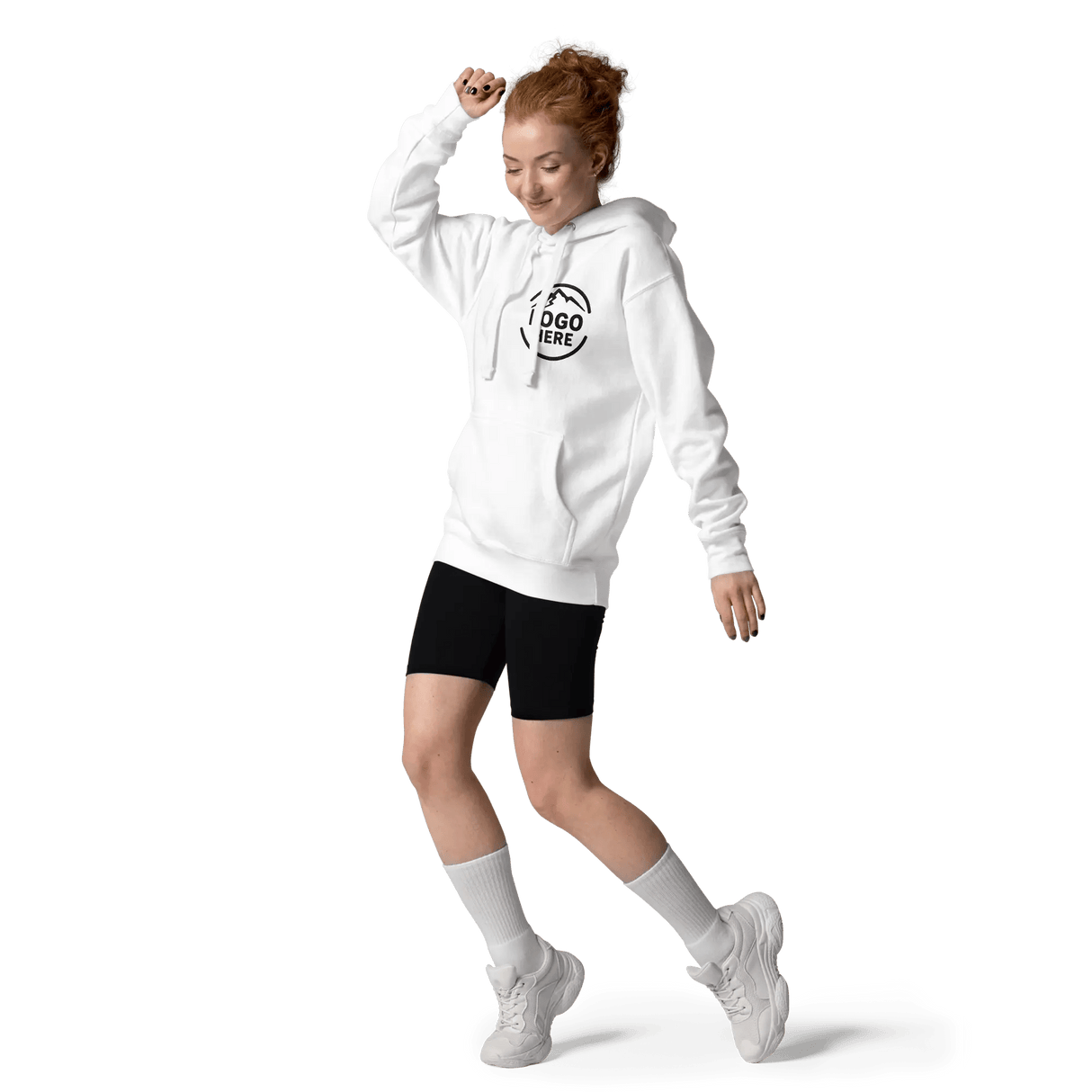 Custom Women's Cotton Heritage Printed Pullover Hoodie - Arklavo