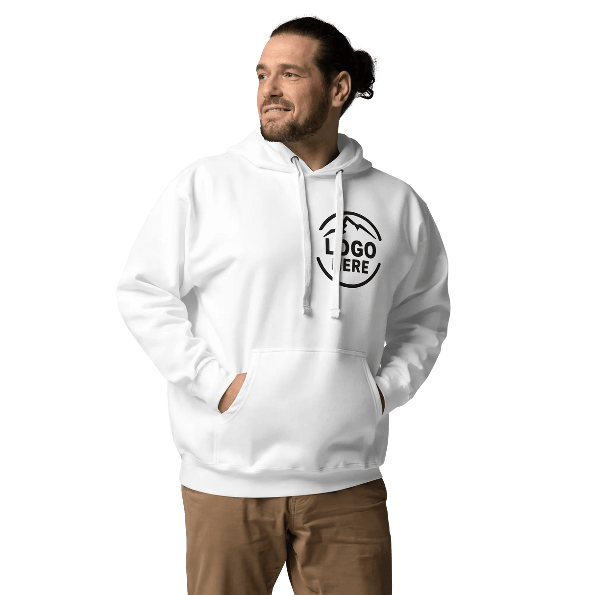 Custom Men's Cotton Heritage Printed Pullover Hoodie - Arklavo