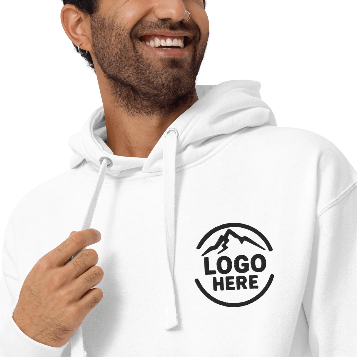 Custom Men's Cotton Heritage Embroidered Pullover Hoodie - Arklavo