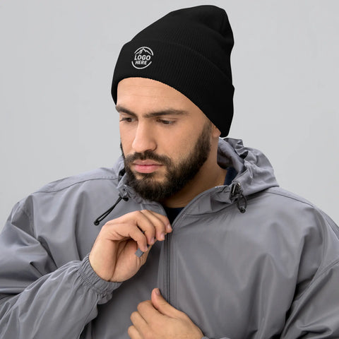 Custom Men's Yupoong Embroidered Beanie - Arklavo
