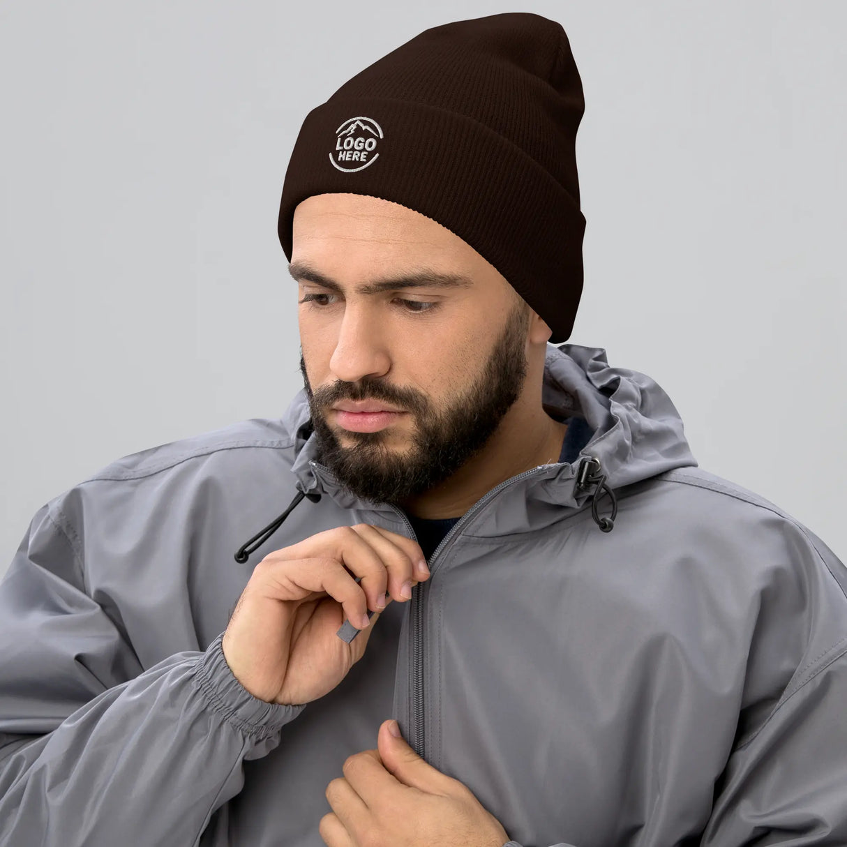Custom Men's Yupoong Embroidered Beanie - Arklavo