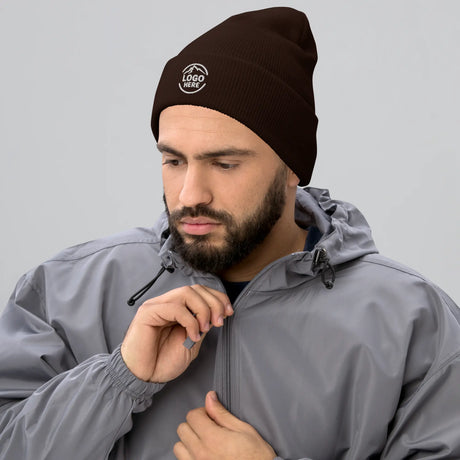 Custom Men's Yupoong Embroidered Beanie - Arklavo