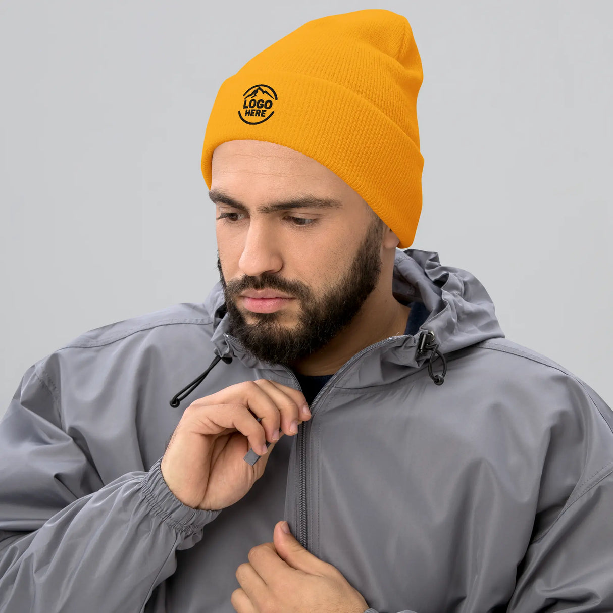 Custom Men's Yupoong Embroidered Beanie - Arklavo