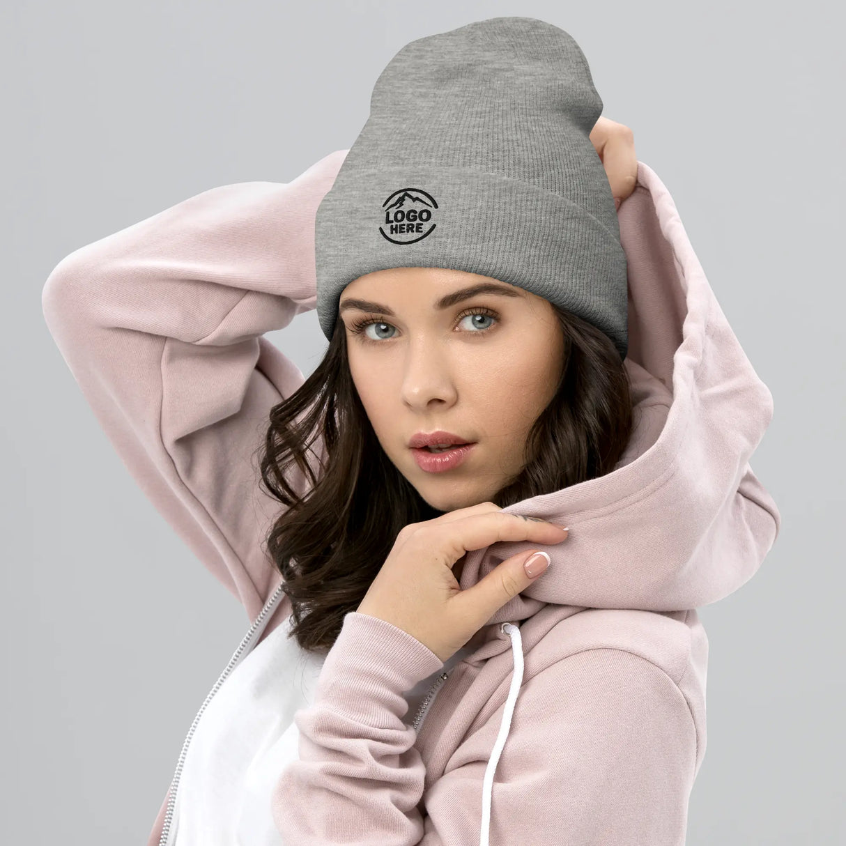Custom Women's Yupoong Embroidered Beanie - Arklavo