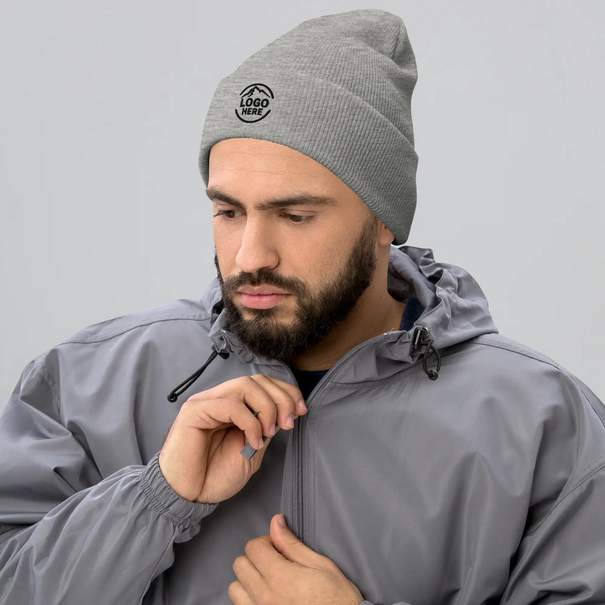 Custom Men's Yupoong Embroidered Beanie - Arklavo