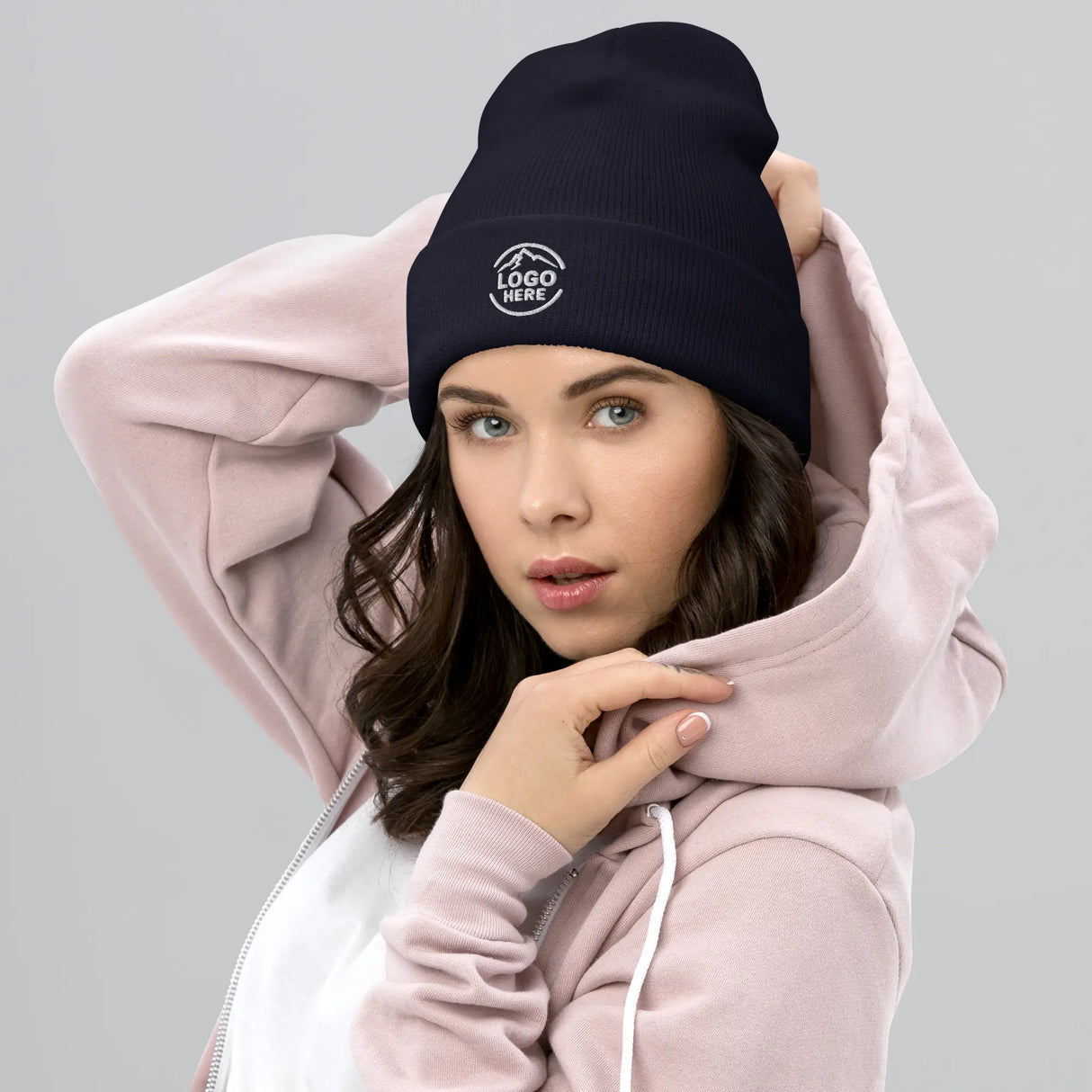 Custom Women's Yupoong Embroidered Beanie - Arklavo