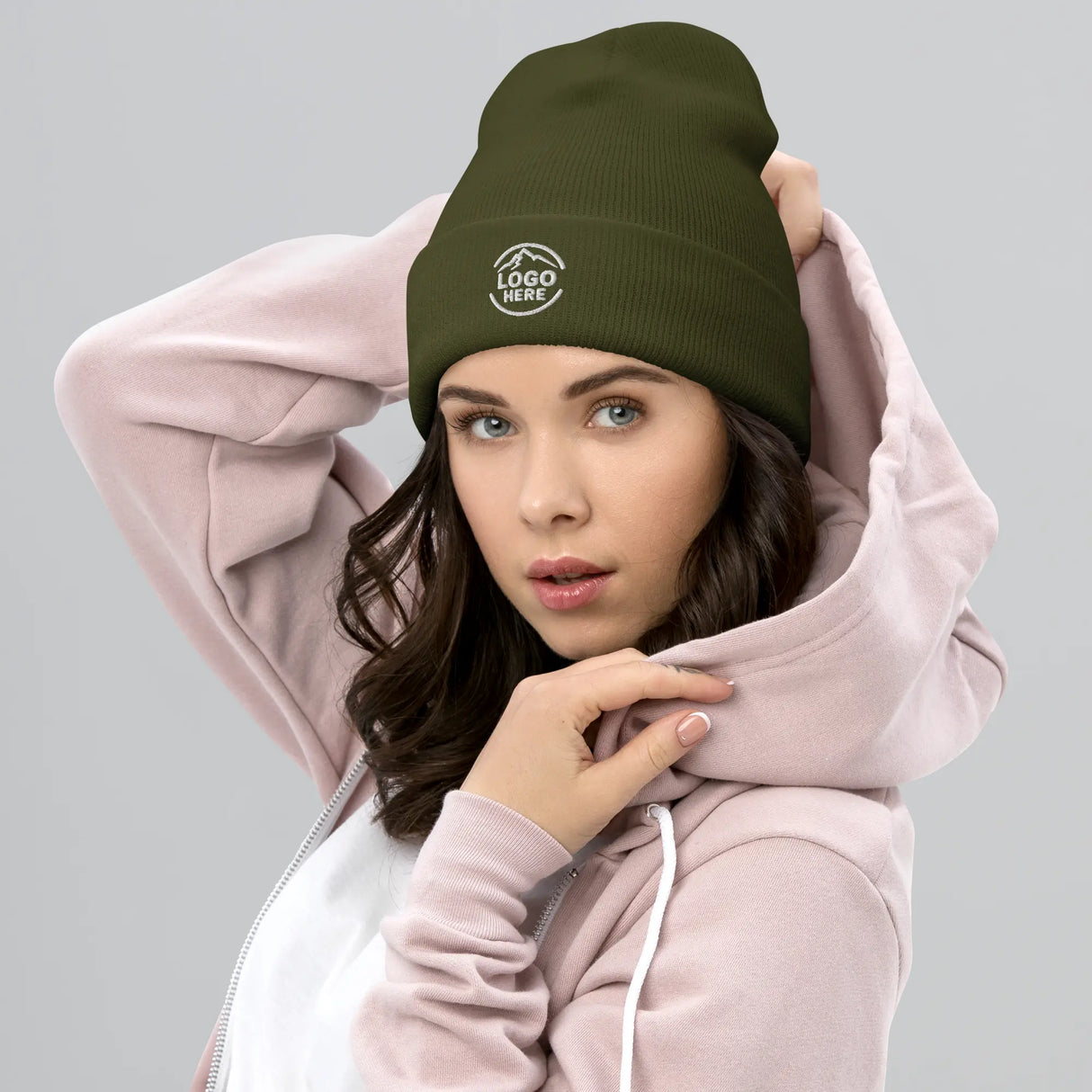 Custom Women's Yupoong Embroidered Beanie - Arklavo