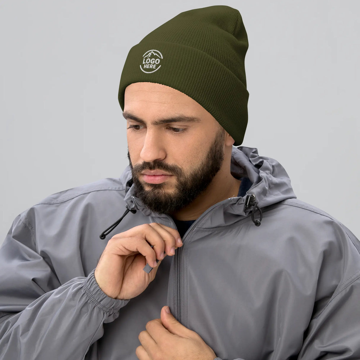 Custom Men's Yupoong Embroidered Beanie - Arklavo