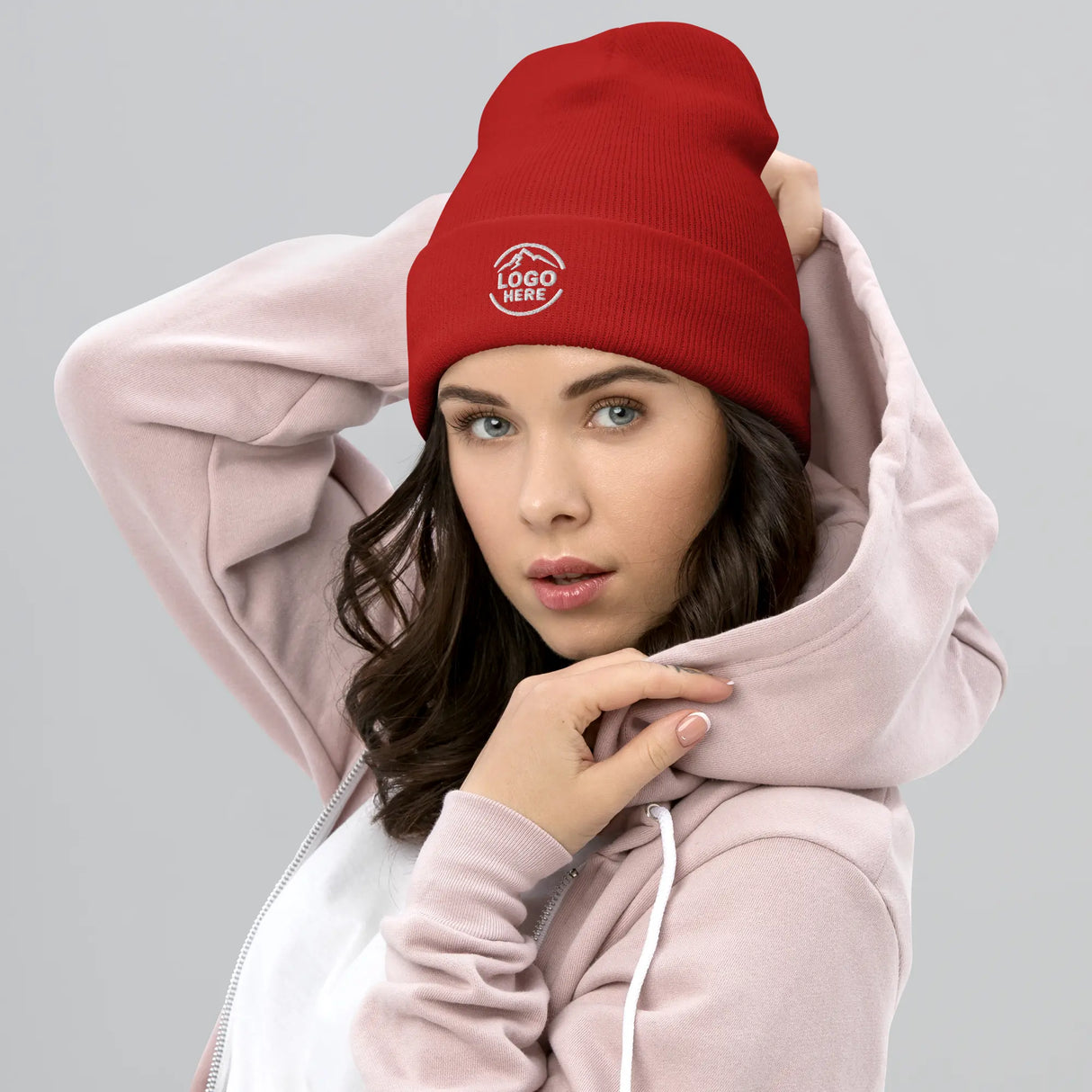 Custom Women's Yupoong Embroidered Beanie - Arklavo