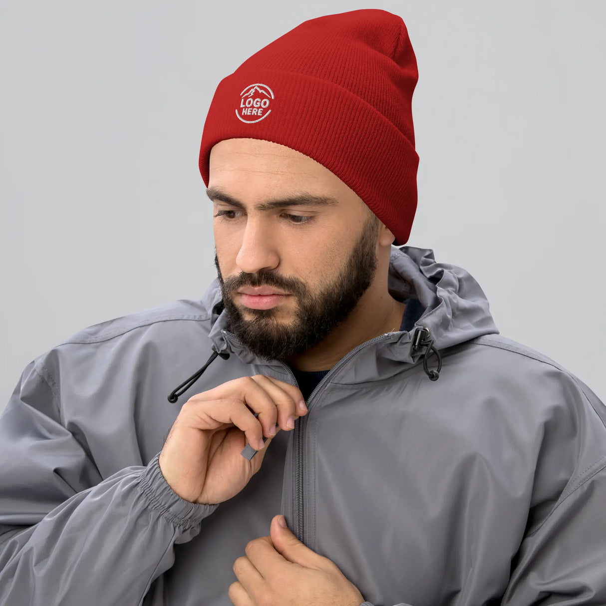 Custom Men's Yupoong Embroidered Beanie - Arklavo