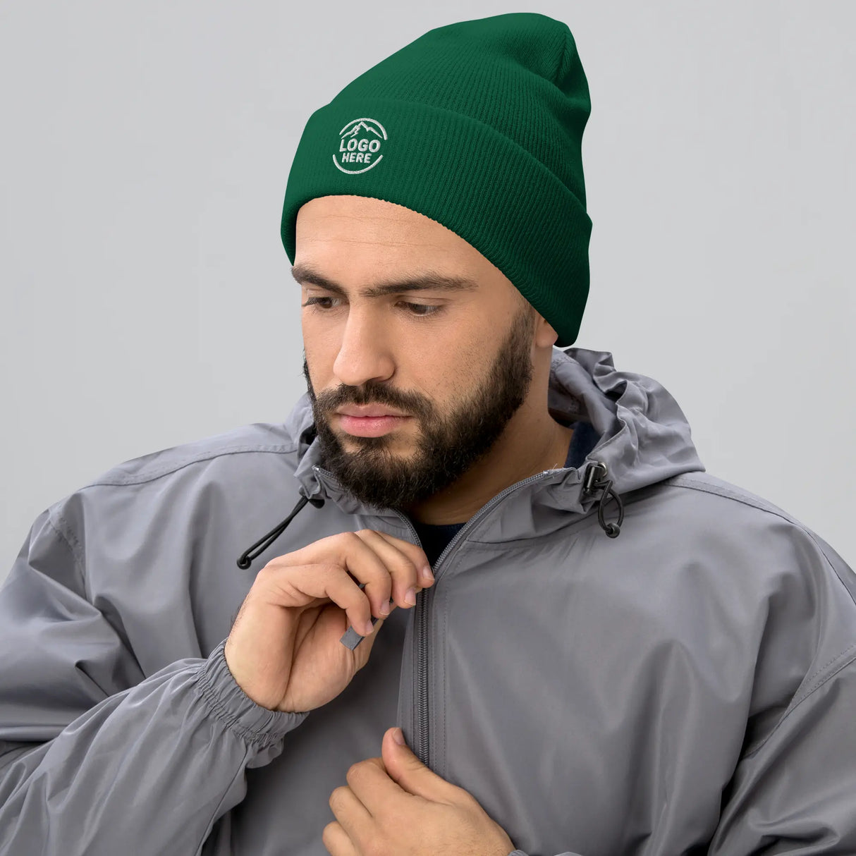 Custom Men's Yupoong Embroidered Beanie - Arklavo