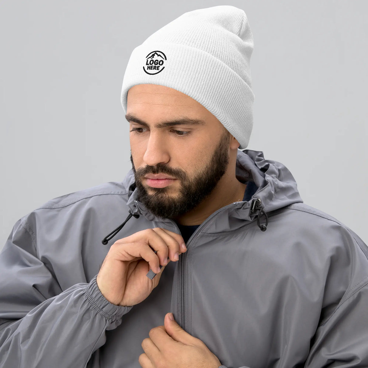 Custom Men's Yupoong Embroidered Beanie - Arklavo