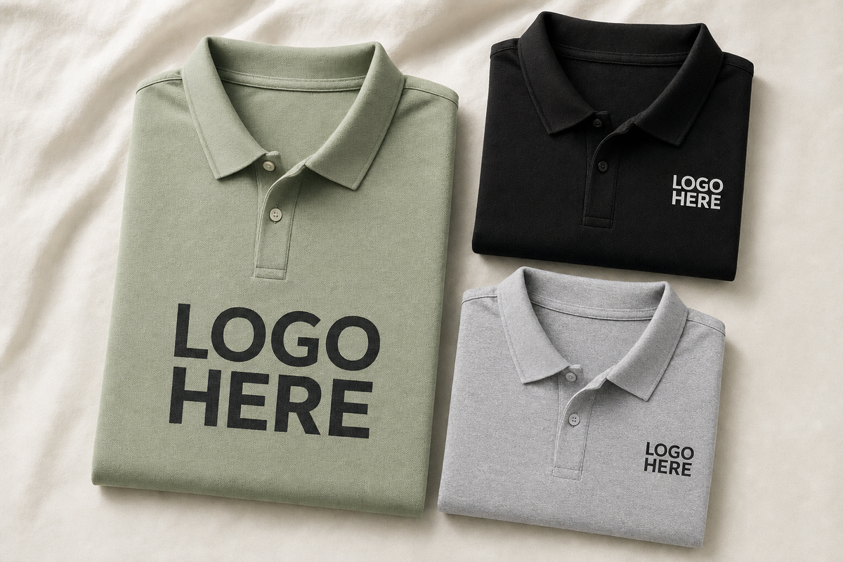 Custom Under Armour polo shirts with embroidered logo