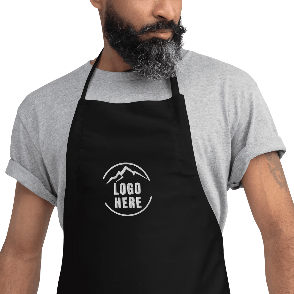 Custom Men's Liberty Bags Embroidered Apron - Arklavo