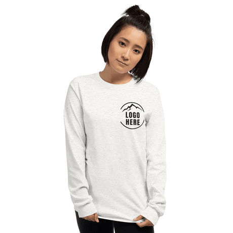 Custom Women's Gildan Printed Long Sleeve T-Shirt - Arklavo