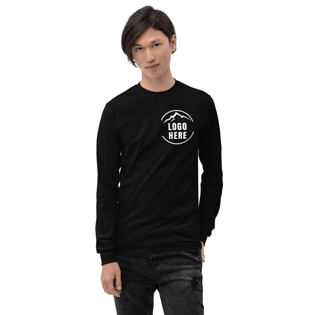 Custom Men's Gildan Printed Long Sleeve T-Shirt - Arklavo