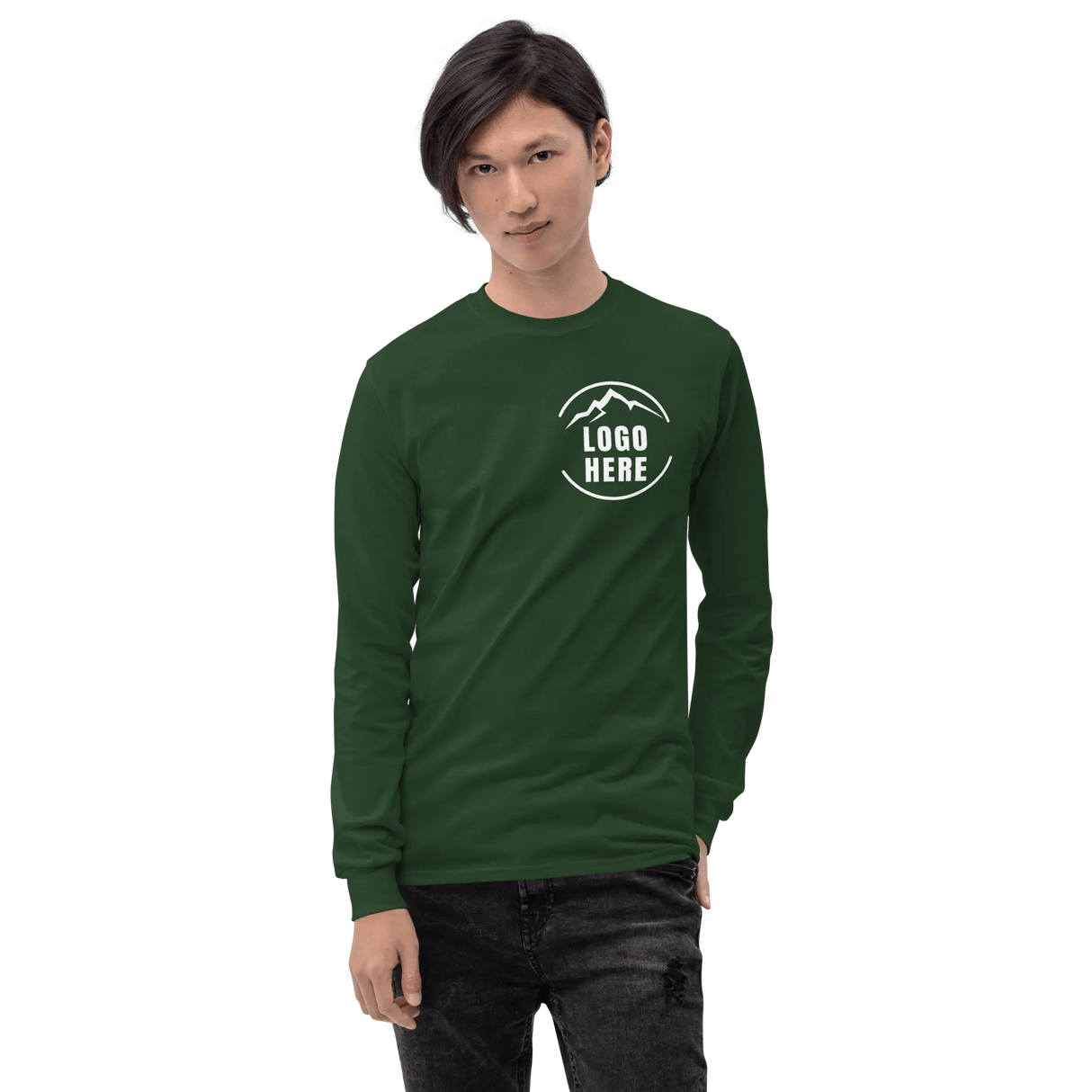 Custom Men's Gildan Printed Long Sleeve T-Shirt - Arklavo