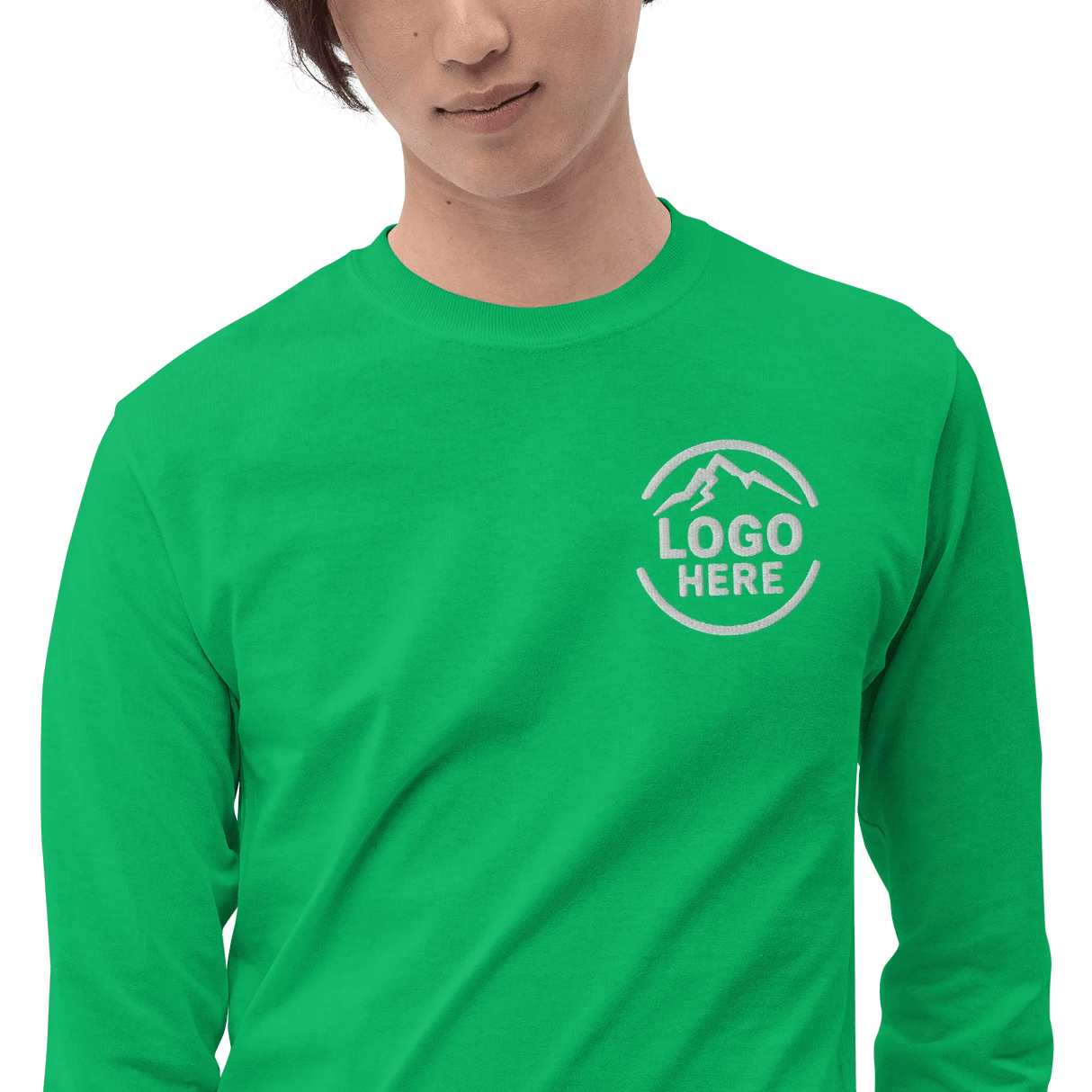 Custom Men's Gildan Embroidered Long Sleeve T-Shirt - Arklavo