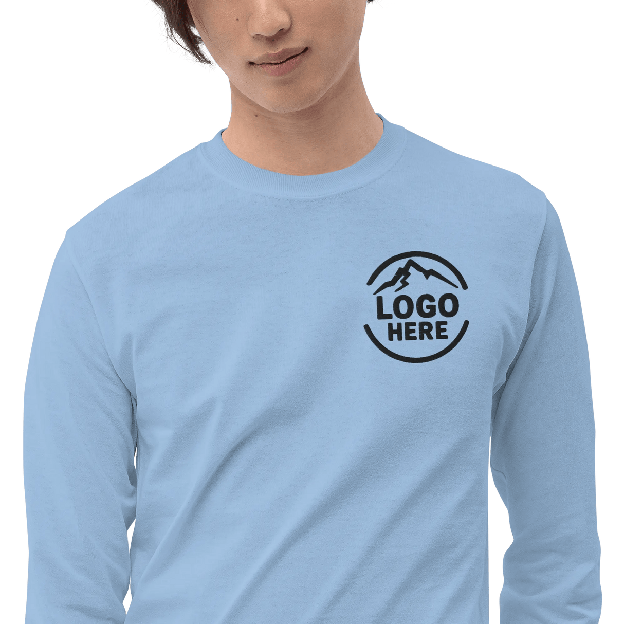 Custom Men's Gildan Embroidered Long Sleeve T-Shirt - Arklavo