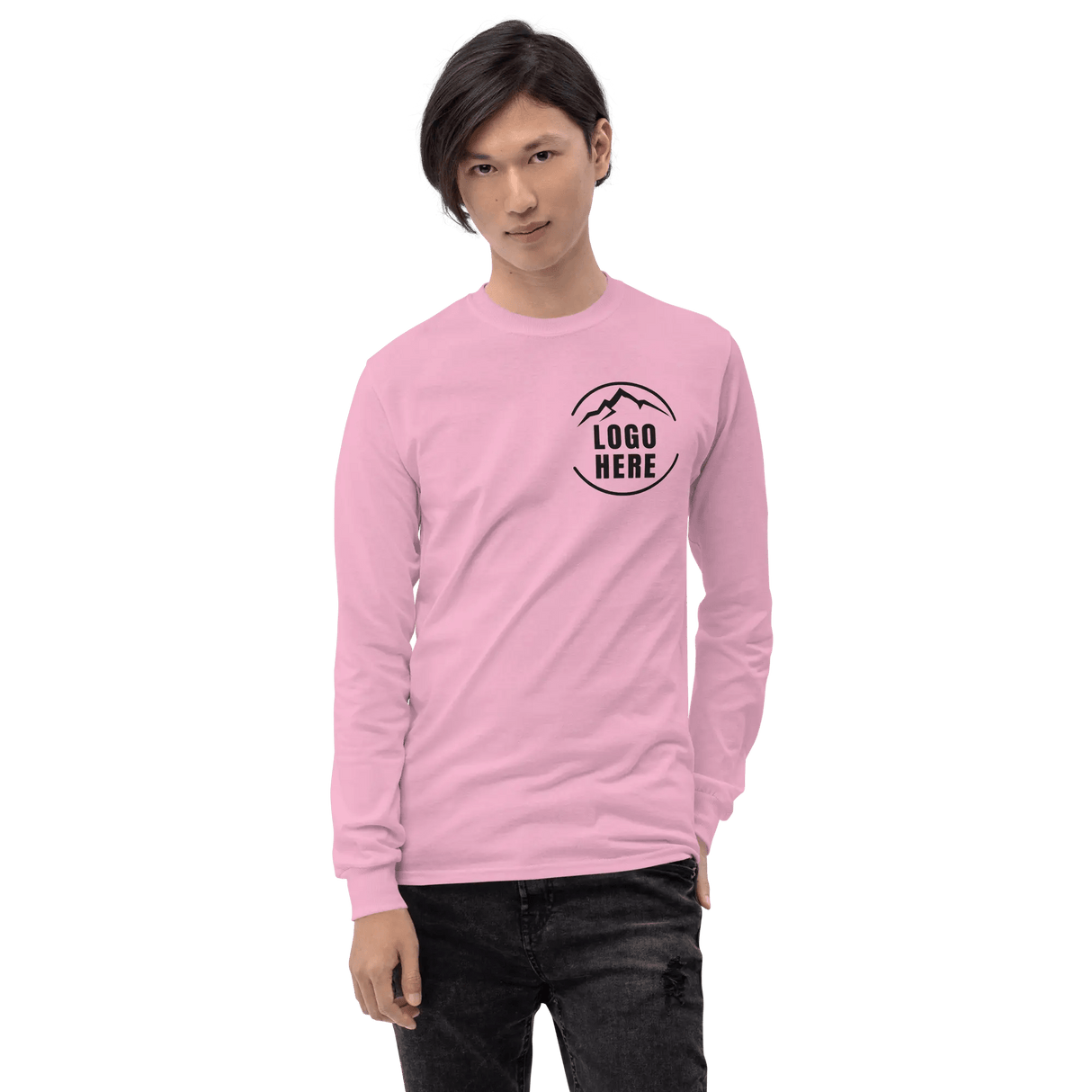 Custom Men's Gildan Printed Long Sleeve T-Shirt - Arklavo