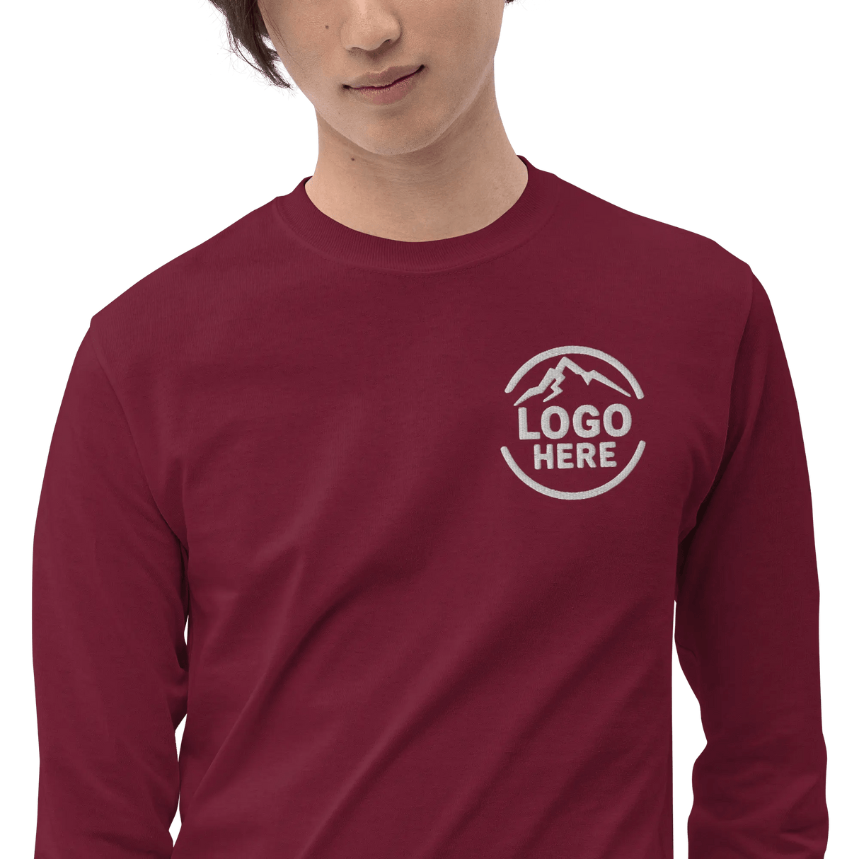 Custom Men's Gildan Embroidered Long Sleeve T-Shirt - Arklavo
