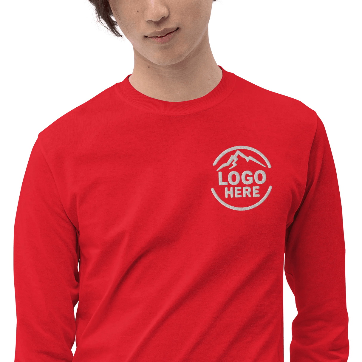 Custom Men's Gildan Embroidered Long Sleeve T-Shirt - Arklavo