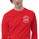 Custom Men's Gildan Embroidered Long Sleeve T-Shirt - Arklavo
