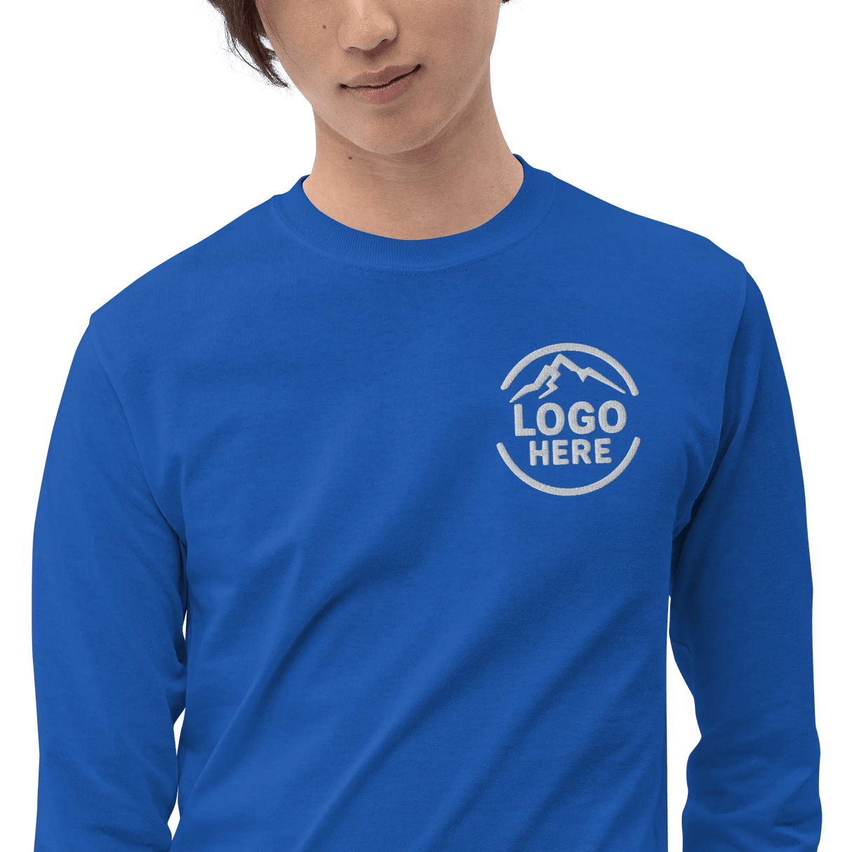 Custom Men's Gildan Embroidered Long Sleeve T-Shirt - Arklavo