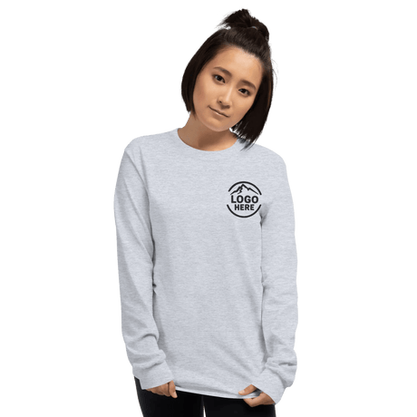 Custom Women's Gildan Embroidered Long Sleeve T-Shirt - Arklavo