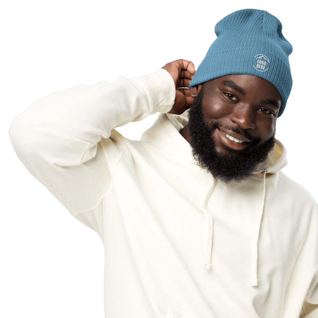 Custom Men's Atlantis Embroidered Beanie - Arklavo