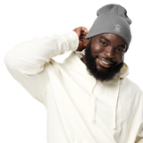 Custom Men's Atlantis Embroidered Beanie - Arklavo