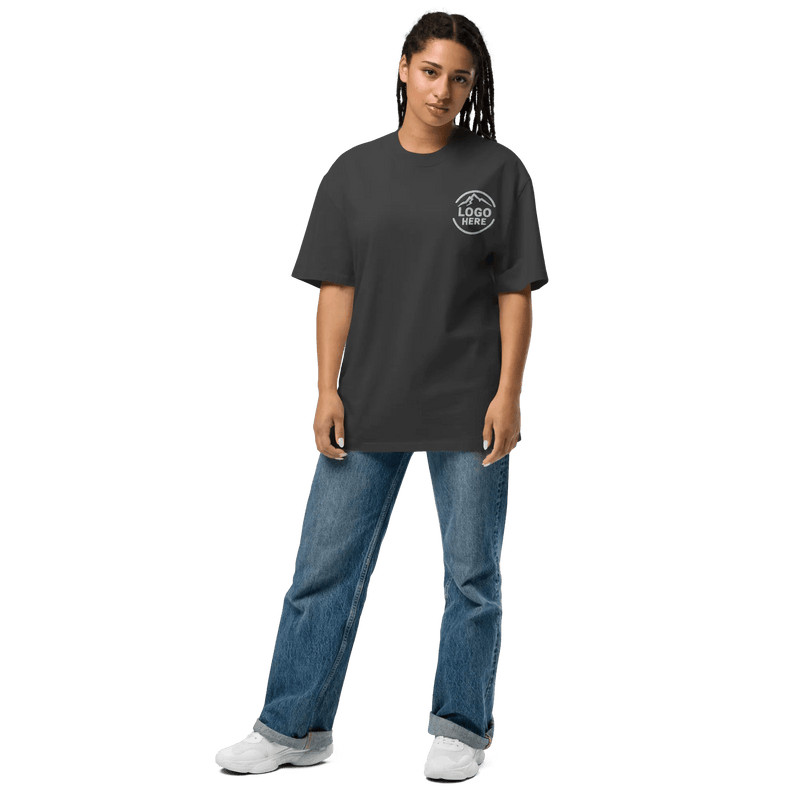 Custom Women's AS Colour Embroidered Oversized T-Shirt - Arklavo