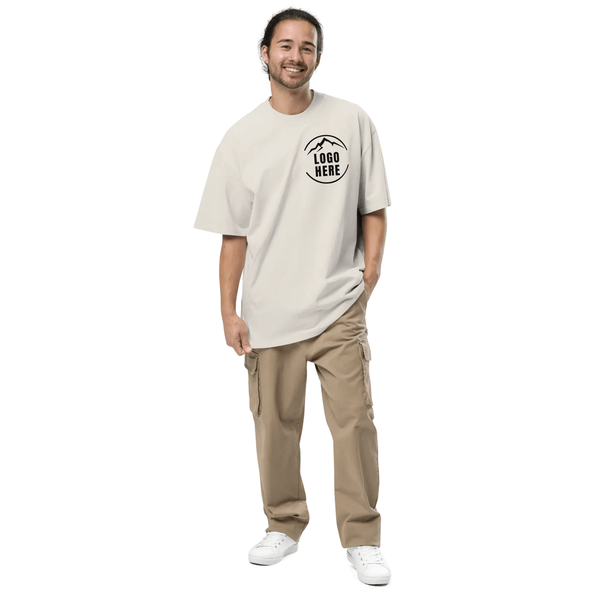 Custom Men's AS Colour Printed Oversized T-Shirt - Arklavo