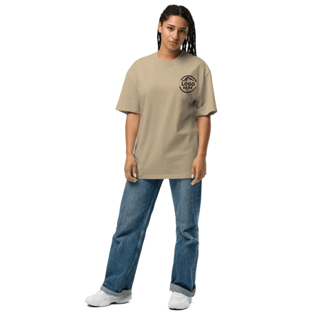 Custom Women's AS Colour Embroidered Oversized T-Shirt - Arklavo