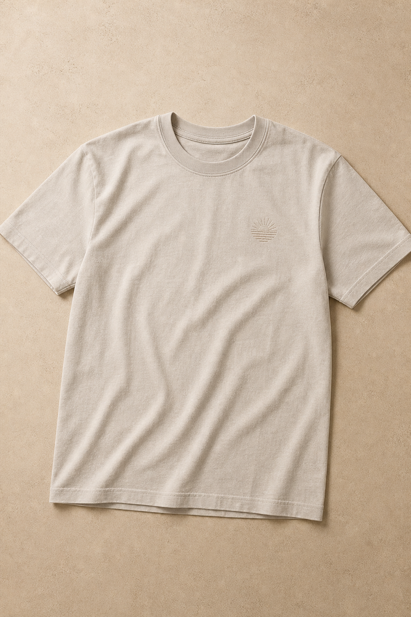 Custom screen-printed t-shirt showing the cut and fit