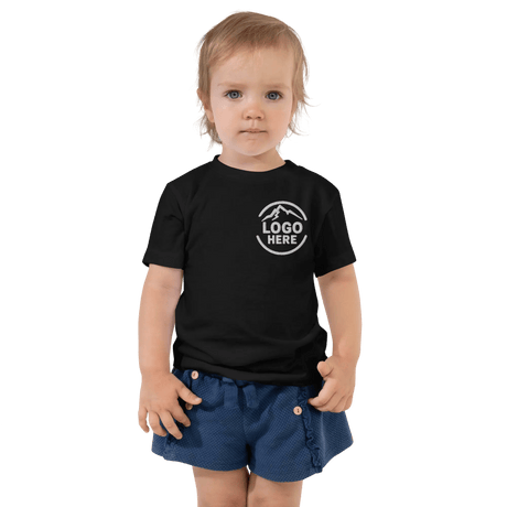 Custom Girls' Toddler Bella + Canvas Embroidered T-Shirt - Arklavo